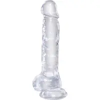 Pipedream - King Cock - Dildo met Balzak - 20,5 cm - Transparant