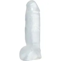 Crystal ‚Äì Strakke Doorzichtige Dildo in Natuurlijke Look voor een Stevig Onderonsje ‚Äì 23 cm - Transparant