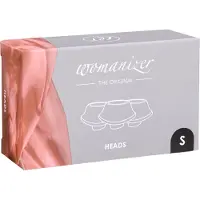 Womanizer Premium S - vervangende zuigring set - wit - 3 stuks