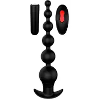 Dream Toys Cheeky Love - anaal vibrator met afstandsbediening en kralen - zwart