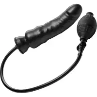 XR Brands Renegade - Opblaasbare Dildo - Zwart