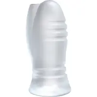 Doc Johnson OptiMale UR3 Massage Kralen Vibrerende Masturbatie Sleeve - Doorzichtig