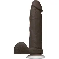 Doc Johnson The Realistic Cock UR 3 Black 8 inch