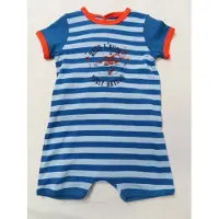 Petit Bateau - Combi kort - Jongens - Streep blauw / blauw - 6 maand 67