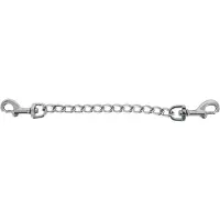 Zado Metalen ketting 15 cm met karabijnhaken - Zilver
