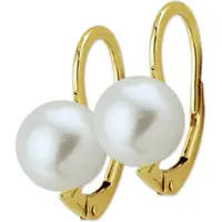 Trendjuwelier huiscollectie 4010884 Gouden Parel oorhangers