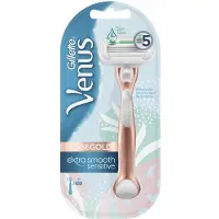 Gillette venus Pro Smooth Sensitive Scheersysteem - Voor de Gevoelige Huid - 1 Handvat + 2 Scheermesjes