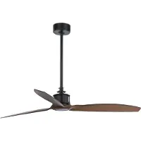Faro Just Plafondventilator Black | Walnut | M (Ø128cm)