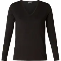 Base Level fijngebreide basic trui Yola zwart female | Maat: 48