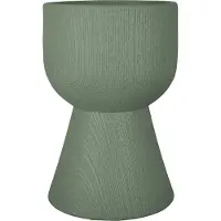 Present Time Bloempot Tam Tam | Present Time kunststof groen 17x17x27 cm bloempotten | NADUVI