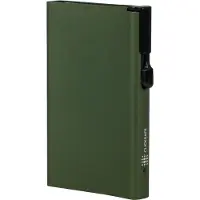 Juscha JU-954000 Pasjeshouder Clicksafe RFID Aluminium Groen Voor 8 Pasjes