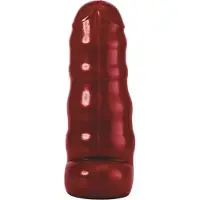 WAD Dildo met Ribbels Dildo - Cosmic Crash - Rood