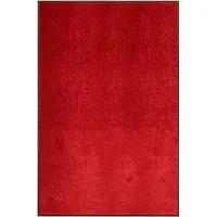 vidaXL Deurmat wasbaar 120x180 cm rood