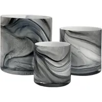 Vase the World Waxinelichthouder Celtic Marble Ø12 x H12 cm - maat M -