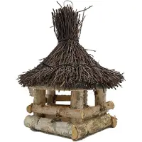 Garden Spirit Voederhuisje Hangend Voederhuis Wilgen dak - - GS767700 - Vogelvoederhuisje voor Vogels