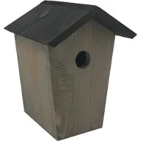 Garden Spirit Vogelhuisje Mezen - Zwart/Grijs- Nestkastje - - Grijs - H