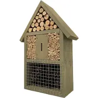 Garden Spirit Insectenhotel Grijs/Groen 3 - Insectenhuis - Garden Spirit - Grijs - GS93100