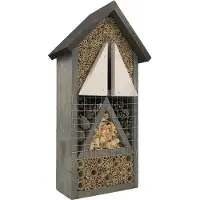 Garden Spirit Insectenhotel 3 - Zwart/Grijs - Insectenhuis - - Grijs - V