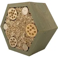 Garden Spirit Bijenhotel Hexagon - Bijenhuis - Garden Spirit - Grijs - GS93000