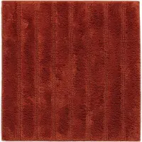 Casilin WC-mat Antislip California - 60x60cm - Vierkante Badmat - Waterabsorberend - Wasbaar en Sneldrogend - 100% Katoen - Terracotta, Oranje