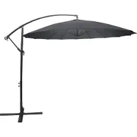 Kynast SAIGON parasol - duurzame zweefparasol - Ø300 cm - Antraciet - 360° draai & kantelbaar