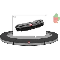 Berg Trampoline Rand Favorit inground 330 cm Grijs