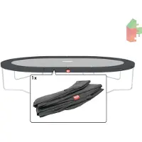 Berg Trampoline Rand ovaal Favorit Grand 520x345 cm Grijs