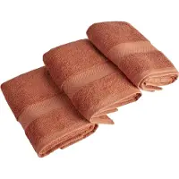 Casilin Royal Touch - Hotel Kwaliteit - Pakket van 3 Handdoeken - 50 cm x 100 cm - Terracotta
