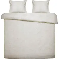 Damai Dekbedovertrek Ebba Beige Bio Katoen-200 x 200 / 220 cm | 2-Persoons