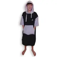 Kynay Microfiber Youth Poncho Zwart S-M Kinderen