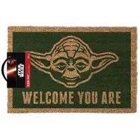 Hole in the Wall - Disney Deurmat - Welcome You Are - voor Geen - groen-bruin - Maat Standard