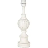 Clayre & Eef Witte Lampenvoet Ø 11*40 cm E27/max 1*60W 6LMP665