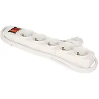 Perel Penaarde stekkerdoos 5-voudig | | 1.5 meter
