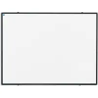 Smit Visual Whiteboard gelakt staal - - Softline profiel zwart - 100x1