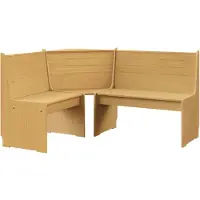 vidaXL Hoekbank REINE 151 cm massief grenenhout honingbruin