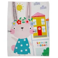Lemon Ribbon Fleecedeken Manta Junior 100 X 135 Cm Polyester Groen