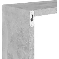 vidaXL Wandschappen kubus 6 st 30x15x30 cm betongrijs