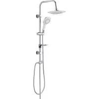 Aloni Rain Bianco: Doucheset met handdouche, 3 + 1 functies