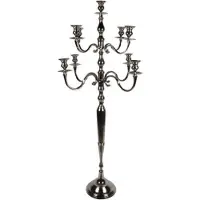 Baroque - Kandelaar - Kandelaar 9-Arms 182 cm - Zilver - Aluminium - 182x80x80 - Aluminium