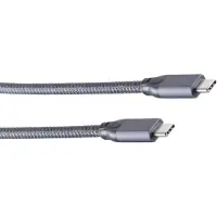 S-Conn USB-C kabel | USB3.2 20 Gbps | PD 100W | 4K 60Hz | aluminium/nylon | 2 meter