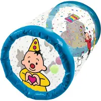 Studio 100 opblaasbare kruiprol - confetti - met 5 kleurrijke ballen