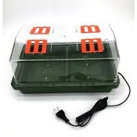 Huismerk Premium Kweekkas met Elektrisch 13W Verwarmingselement - 39 x 25 x 20 cm