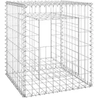 vidaXL Schanskorf paal 50x50x60 cm ijzer