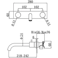 Regn 3-gats Inbouw Wastafelkraan - Geborsteld Nikkel PVD - Messing - Kranen, Wastafelkranen, Inbouw Wastafelkranen - 8719689897321