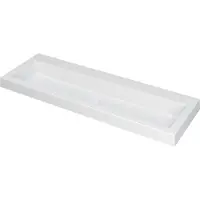 Ink Dock Meubelwastafel 120x40cm Polystone - Zonder Kraangat - Mat Wit - 8718835024253 - Rechthoekig - Wastafels, Meubelwastafels