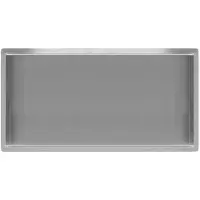 Regn Inbouwnis 30x60x7cm - Geborsteld Nikkel - RVS - Rechthoekig - Accessoires, Inbouw/opbouw nissen - 8720297695841