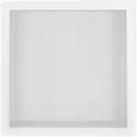 Regn Inbouwnis 30x30x7cm - Mat Wit - RVS - Vierkant - Accessoires, Inbouw/opbouw nissen - 8720297695780