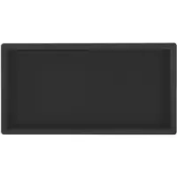 Regn Inbouwnis 30x60x7cm - Mat Zwart - RVS - Rechthoekig - Accessoires, Inbouw/opbouw nissen - 8720297695834