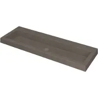 Ink Dock Meubelwastafel 120x40cm Quartz - Zonder Kraangat - Beton - 8718835048921 - Rechthoekig - Wastafels, Meubelwastafels