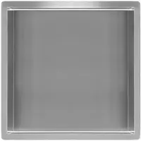 Regn Inbouwnis 30x30x10cm - Geborsteld Nikkel - RVS - Vierkant - Accessoires, Inbouw/opbouw nissen - 8720297695803